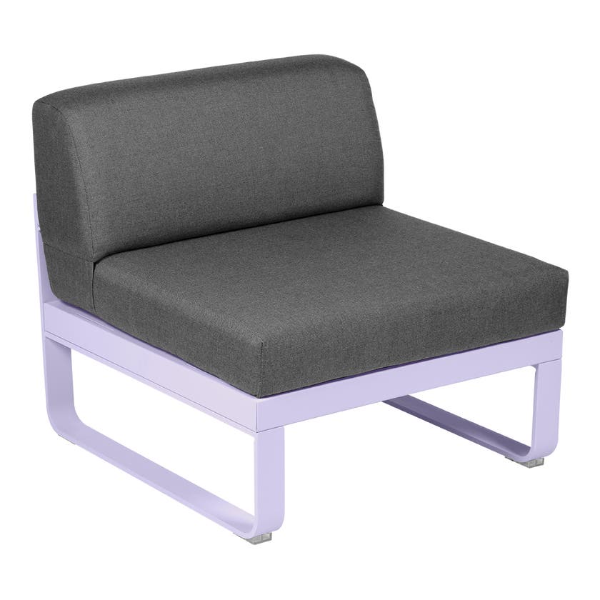 Module central BELLEVIE de Fermob, 1 place, Guimauve, Coussin Gris graphite Module central BELLEVIE de Fermob, 1 place, Guimauve, Coussin Gris graphite