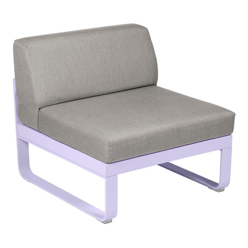 Module central BELLEVIE de Fermob, 1 place, Guimauve, Coussin Taupe grisé Module central BELLEVIE de Fermob, 1 place, Guimauve, Coussin Taupe grisé