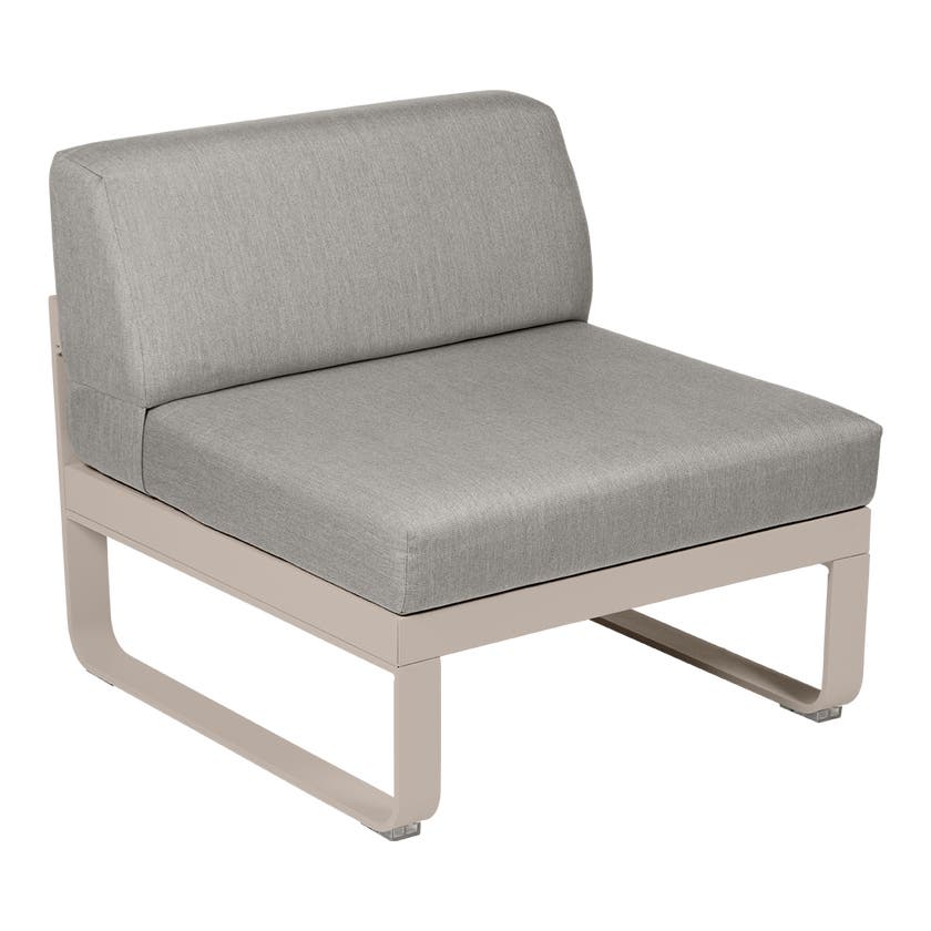Module central BELLEVIE de Fermob, 1 place, Muscade, Coussin Taupe grisé Module central BELLEVIE de Fermob, 1 place, Muscade, Coussin Taupe grisé