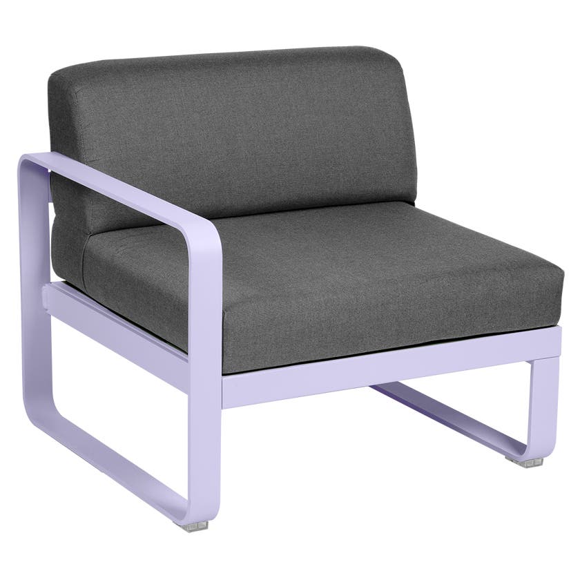 Module gauche BELLEVIE de Fermob, 1 place, Guimauve, Coussin Gris graphite Module gauche BELLEVIE de Fermob, 1 place, Guimauve, Coussin Gris graphite