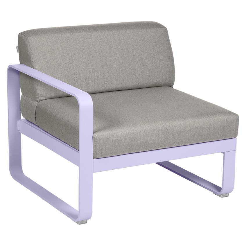 Module gauche BELLEVIE de Fermob, 1 place, Guimauve, Coussin Taupe grisé Module gauche BELLEVIE de Fermob, 1 place, Guimauve, Coussin Taupe grisé
