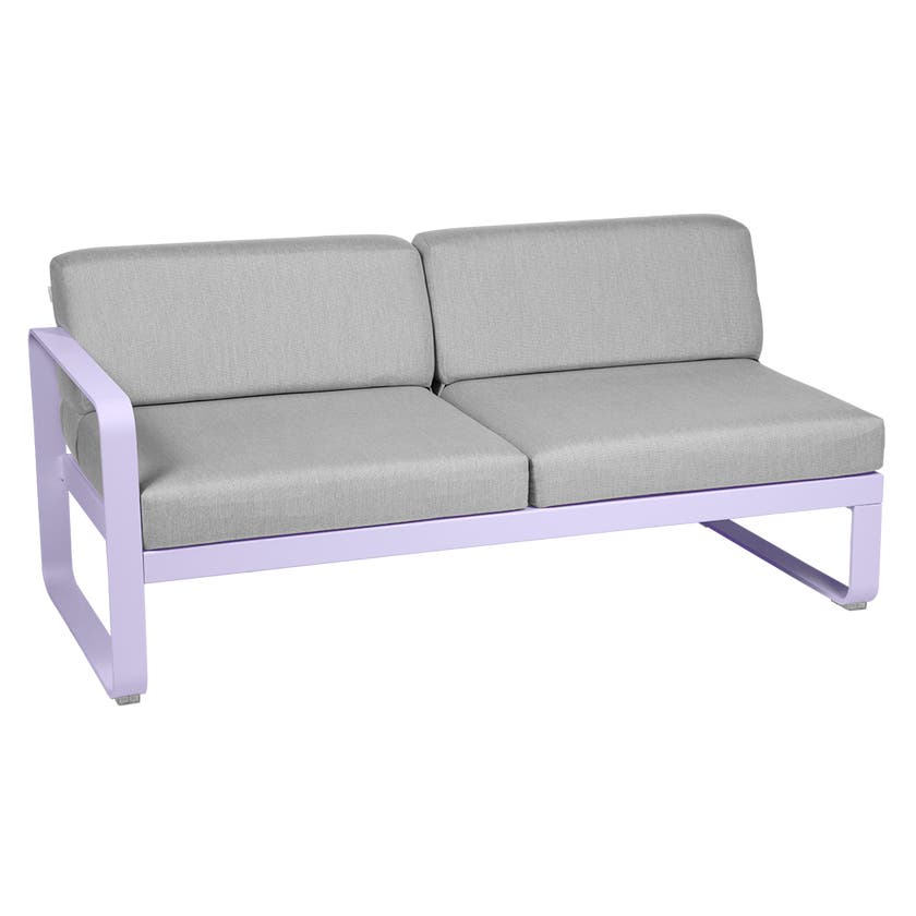 Module gauche BELLEVIE de Fermob, 2 places, Guimauve, Coussin Gris flanelle Module gauche BELLEVIE de Fermob, 2 places, Guimauve, Coussin Gris flanelle