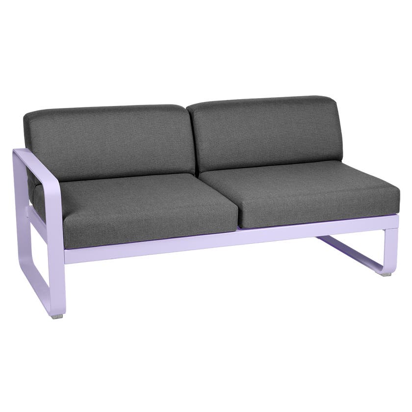 Module gauche BELLEVIE de Fermob, 2 places, Guimauve, Coussin Gris graphite Module gauche BELLEVIE de Fermob, 2 places, Guimauve, Coussin Gris graphite