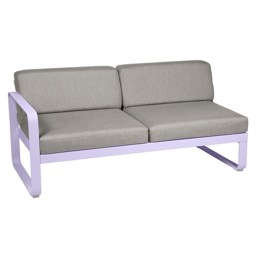 Module gauche BELLEVIE de Fermob, 2 places, Guimauve, Coussin Taupe grisé Module gauche BELLEVIE de Fermob, 2 places, Guimauve, Coussin Taupe grisé
