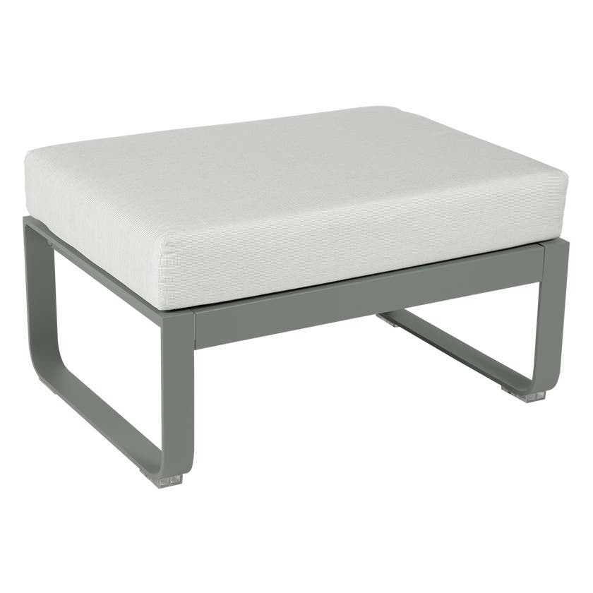 Pouf BELLEVIE de Fermob, Coussin Blanc grisé, Romarin Pouf BELLEVIE de Fermob, Coussin Blanc grisé, Romarin