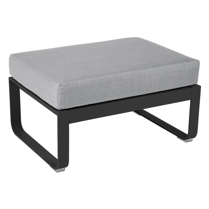 Pouf BELLEVIE de Fermob, Coussin Gris flanelle, Carbone Pouf BELLEVIE de Fermob, Coussin Gris flanelle, Carbone