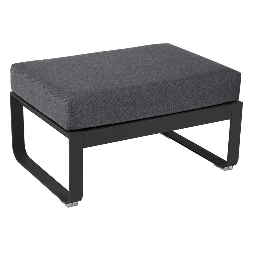 Pouf BELLEVIE de Fermob, coussin gris graphite, Carbone Pouf BELLEVIE de Fermob, coussin gris graphite, Carbone