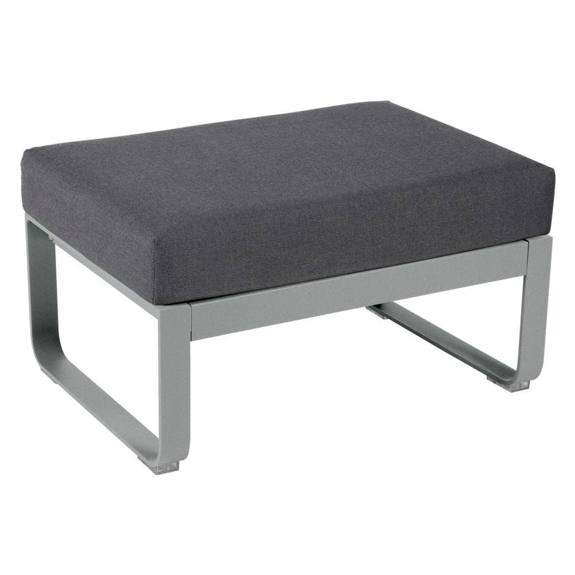Pouf BELLEVIE de Fermob, Coussin Gris graphite, Gris lapilli Pouf BELLEVIE de Fermob, Coussin Gris graphite, Gris lapilli