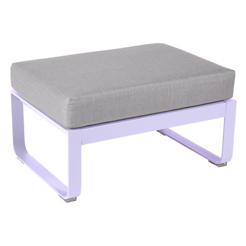 Pouf BELLEVIE de Fermob, Coussin Gris flanelle, Guimauve Pouf BELLEVIE de Fermob, Coussin Gris flanelle, Guimauve