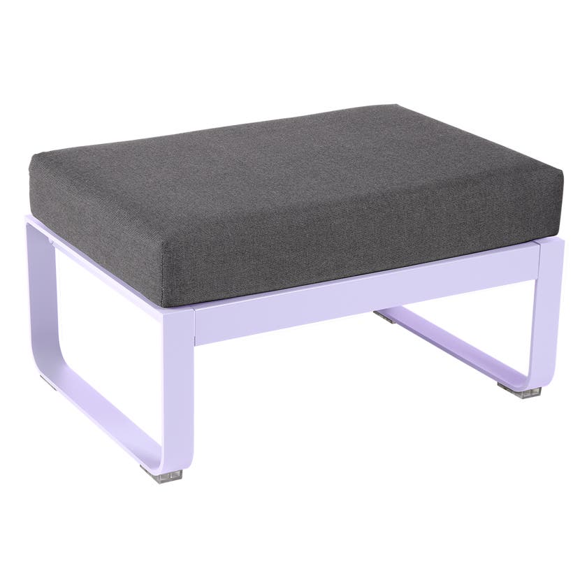 Pouf BELLEVIE de Fermob, Coussin Gris graphite, Guimauve Pouf BELLEVIE de Fermob, Coussin Gris graphite, Guimauve