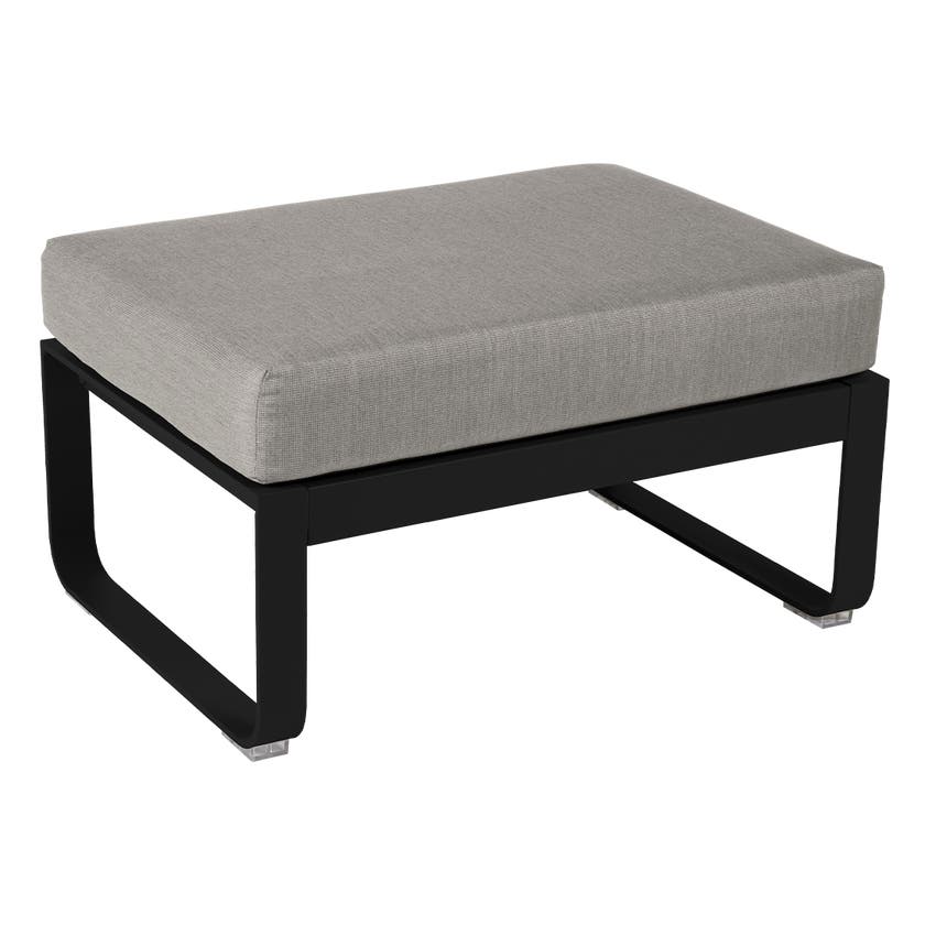 Pouf BELLEVIE de Fermob, Coussin Taupe grisé, Réglisse Pouf BELLEVIE de Fermob, Coussin Taupe grisé, Réglisse