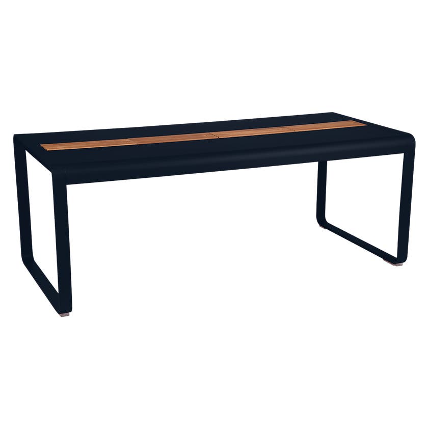 Table BELLEVIE 196 x 90 cm avec rangement de Fermob, Bleu abysse Table BELLEVIE 196 x 90 cm avec rangement de Fermob, Bleu abysse