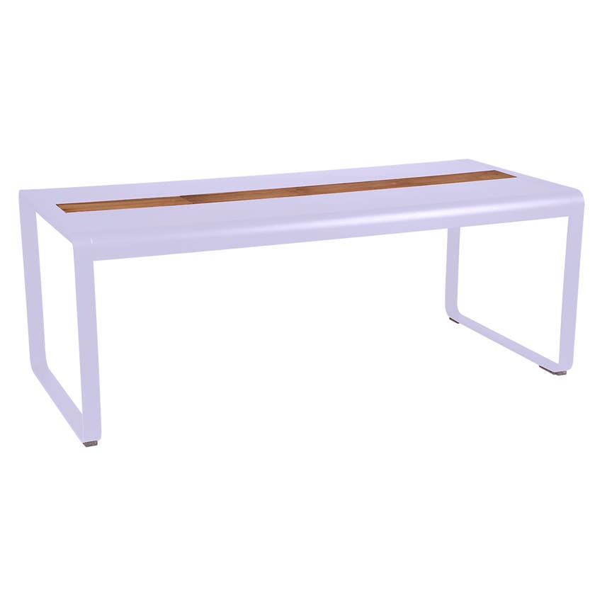 Table BELLEVIE 196 x 90 cm avec rangement de Fermob, Guimauve Table BELLEVIE 196 x 90 cm avec rangement de Fermob, Guimauve