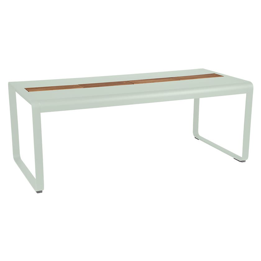 Table BELLEVIE 196 x 90 cm avec rangement de Fermob, Menthe glaciale Table BELLEVIE 196 x 90 cm avec rangement de Fermob, Menthe glaciale