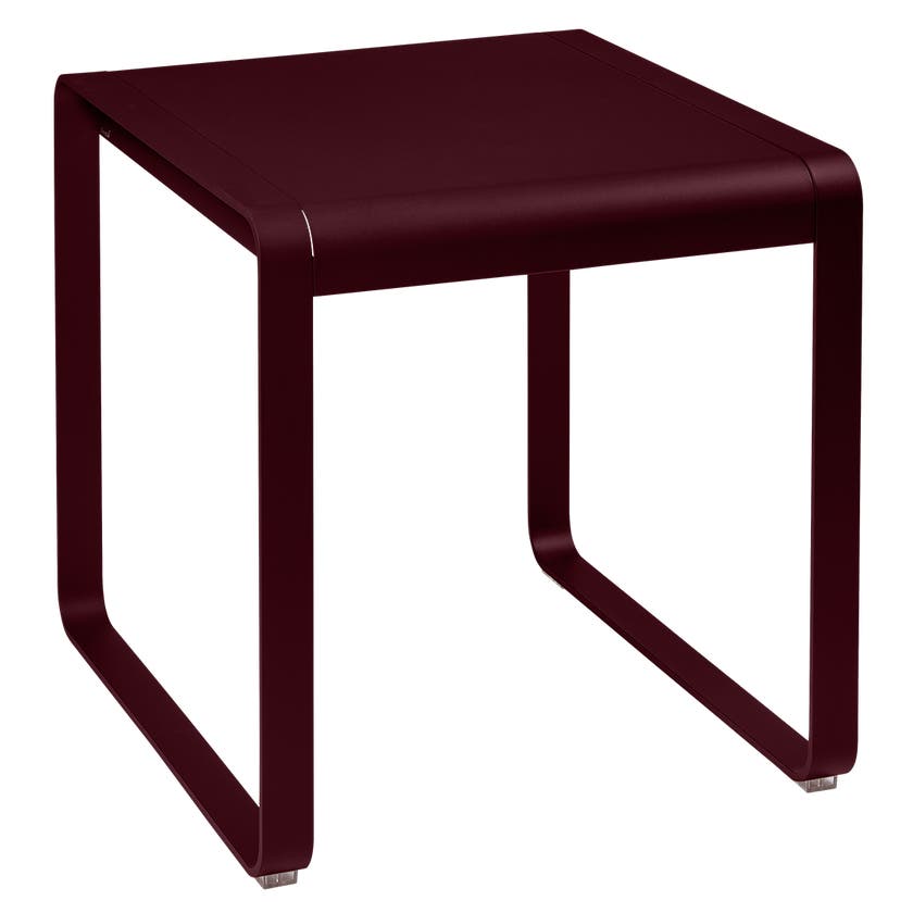 Table BELLEVIE de Fermob, 74 x 80, Cerise noire Table BELLEVIE de Fermob, 74 x 80, Cerise noire