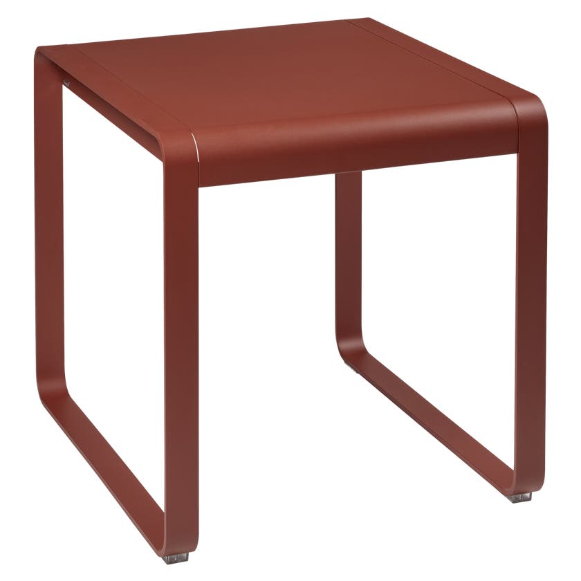 Table BELLEVIE de Fermob, 74 x 80, Ocre rouge Table BELLEVIE de Fermob, 74 x 80, Ocre rouge