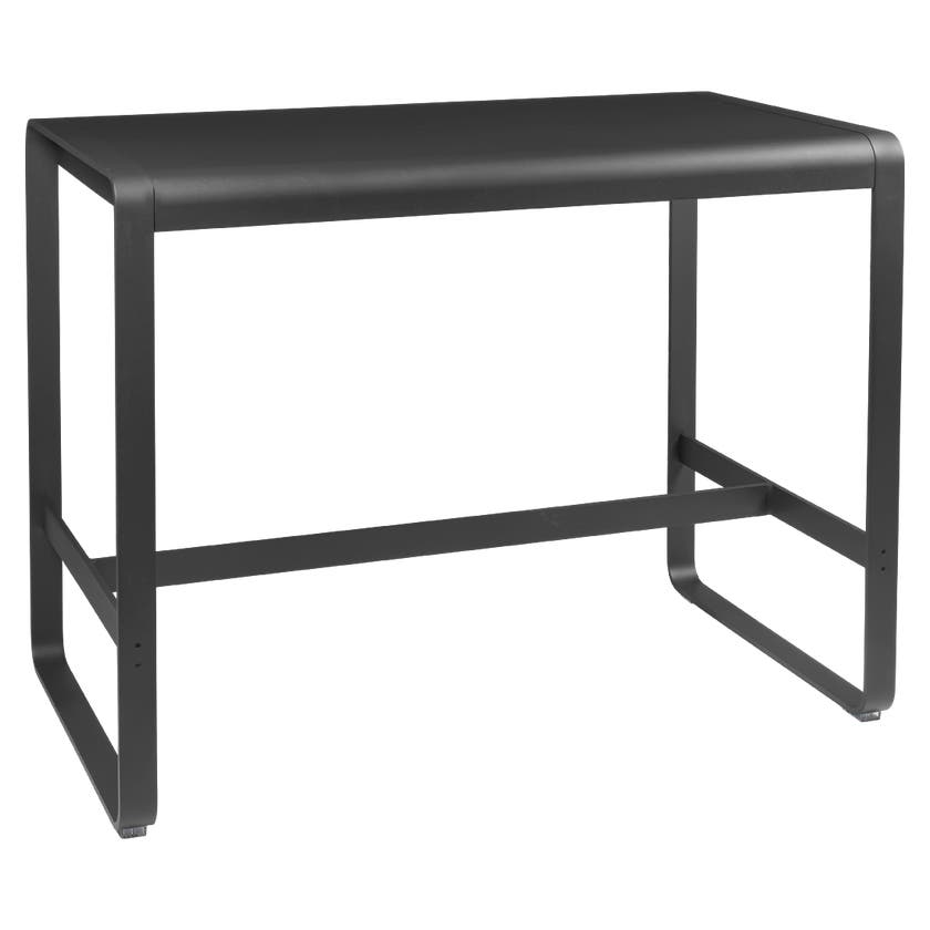 Table haute BELLEVIE de Fermob, 140 x 80, Carbone Table haute BELLEVIE de Fermob, 140 x 80, Carbone