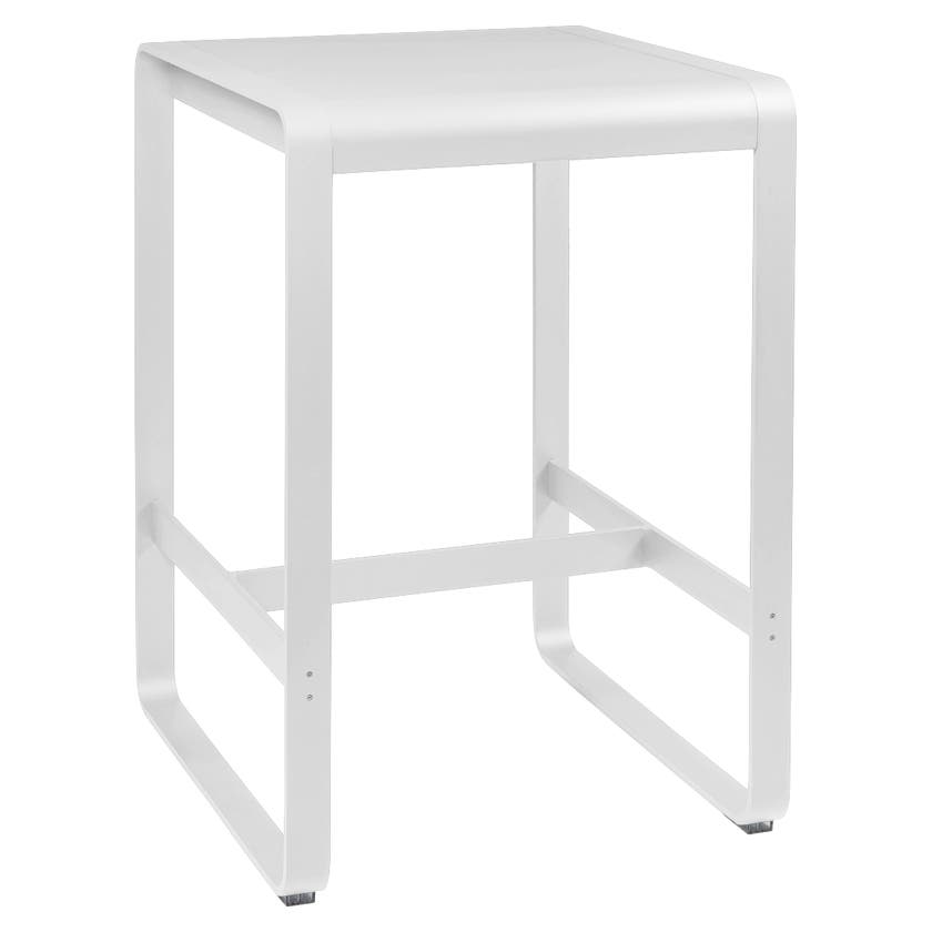 Table haute BELLEVIE de Fermob, 74 x 80, Blanc coton Table haute BELLEVIE de Fermob, 74 x 80, Blanc coton