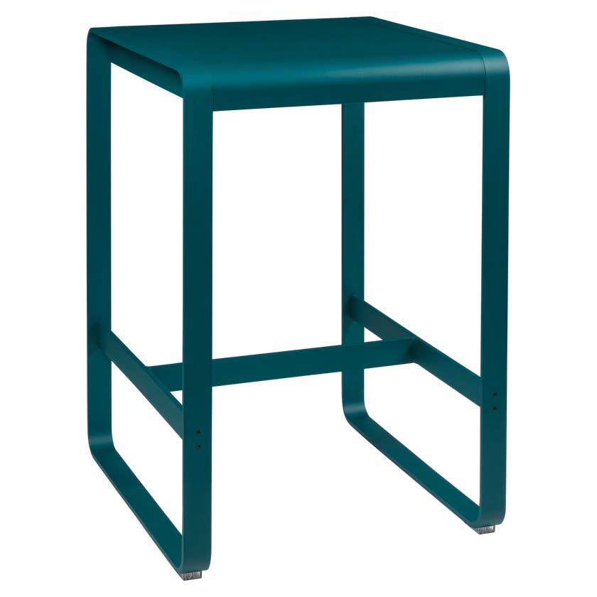 Table haute BELLEVIE de Fermob, 74 x 80, Bleu acapulco Table haute BELLEVIE de Fermob, 74 x 80, Bleu acapulco