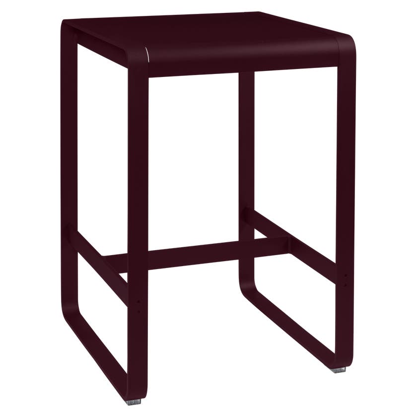 Table haute BELLEVIE de Fermob, 74 x 80, Cerise noire Table haute BELLEVIE de Fermob, 74 x 80, Cerise noire