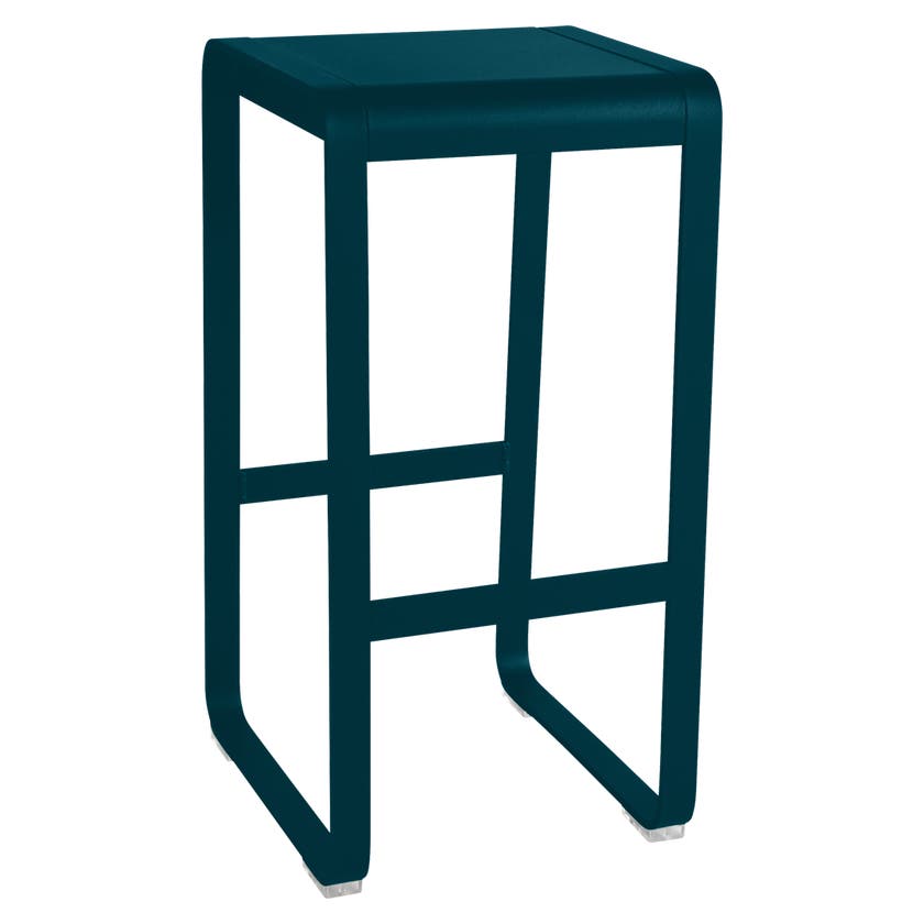 Tabouret haut sans dossier BELLEVIE de Fermob, bleu acapulco Tabouret haut sans dossier BELLEVIE de Fermob, bleu acapulco