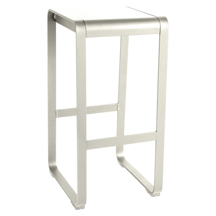 Tabouret haut sans dossier BELLEVIE de Fermob, Gris argile Tabouret haut sans dossier BELLEVIE de Fermob, Gris argile