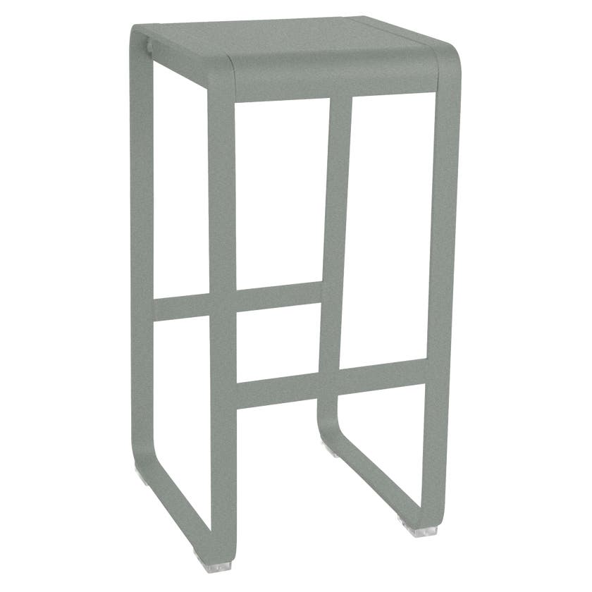 Tabouret haut sans dossier BELLEVIE de Fermob, Gris lapilli Tabouret haut sans dossier BELLEVIE de Fermob, Gris lapilli