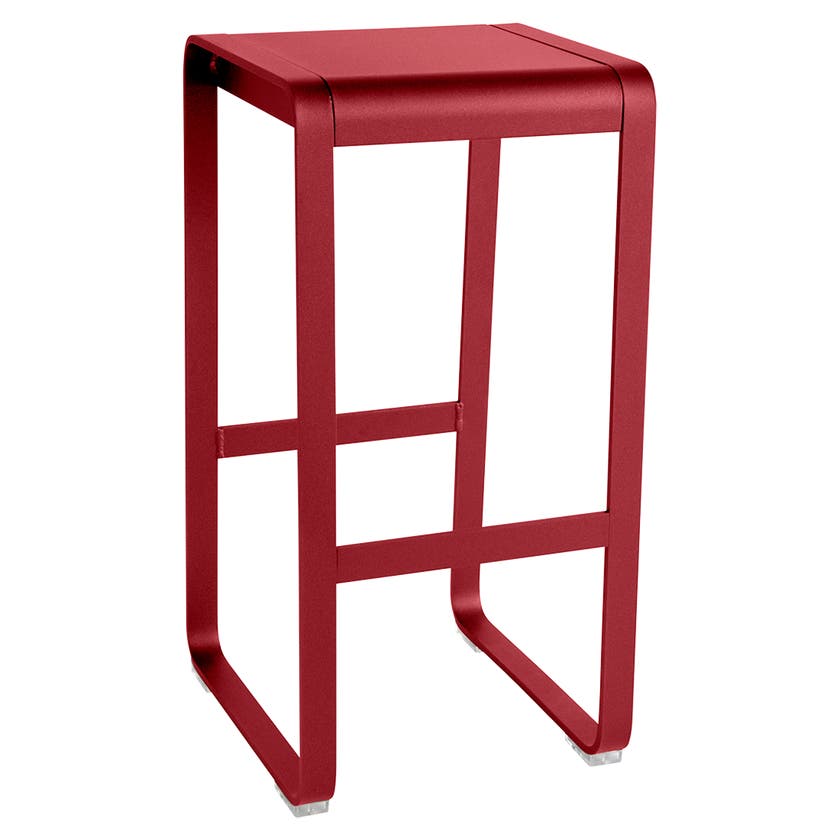 Tabouret haut sans dossier BELLEVIE de Fermob, Piment Tabouret haut sans dossier BELLEVIE de Fermob, Piment