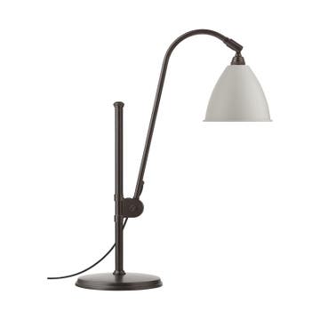 Lampe à poser BESTLITE BL1 de Gubi, Structure noire en laiton, Blanc mat
