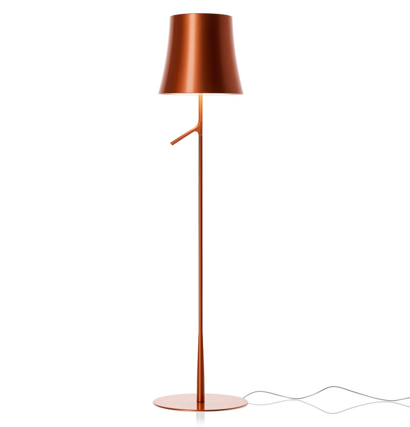 Lampadaire BIRDIE ON/OFF de Foscarini, Cuivre