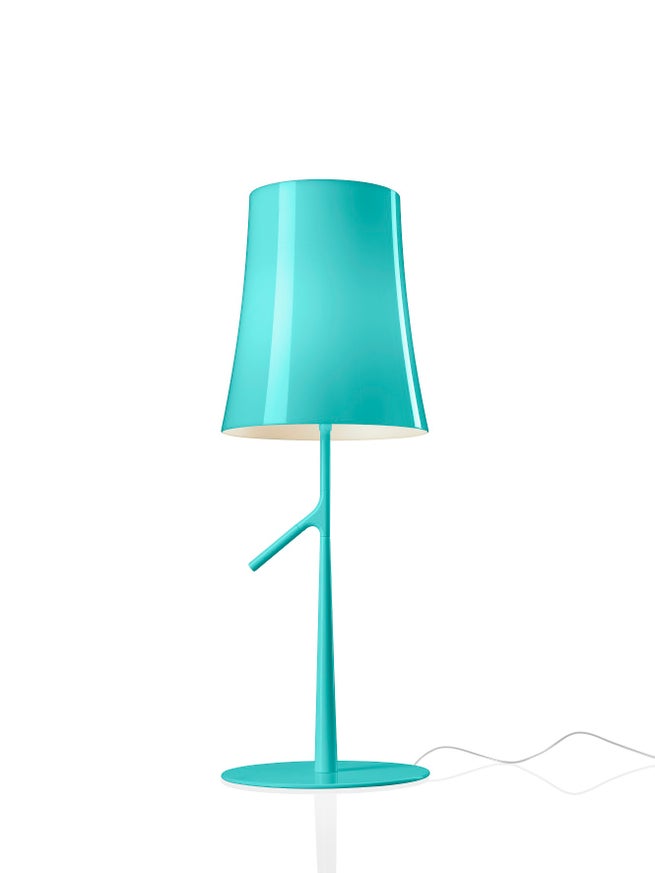 Lampe à poser BIRDIE GRANDE LED de Foscarini, Vert d'eau Lampe à poser BIRDIE GRANDE LED de Foscarini, Vert d'eau