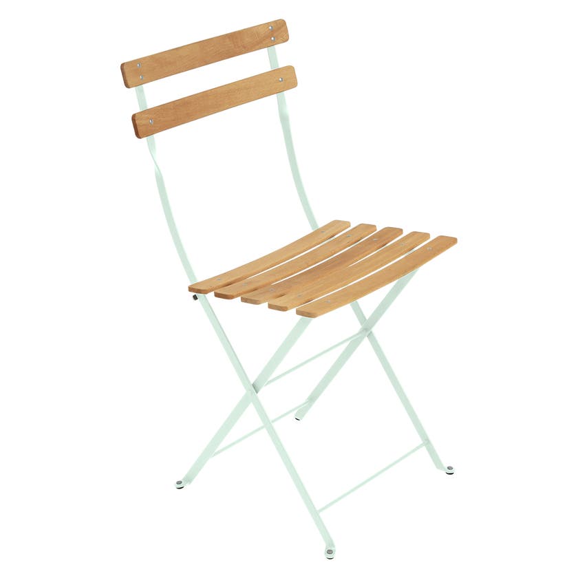 Chaise BISTRO NATUREL bois de Fermob, Menthe glaciale Chaise BISTRO NATUREL bois de Fermob, Menthe glaciale