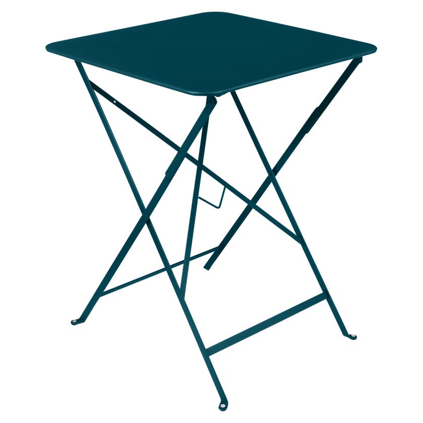 Table carrée BISTRO 57x57 bleu acapulco de Fermob Table carrée BISTRO 57x57 bleu acapulco de Fermob