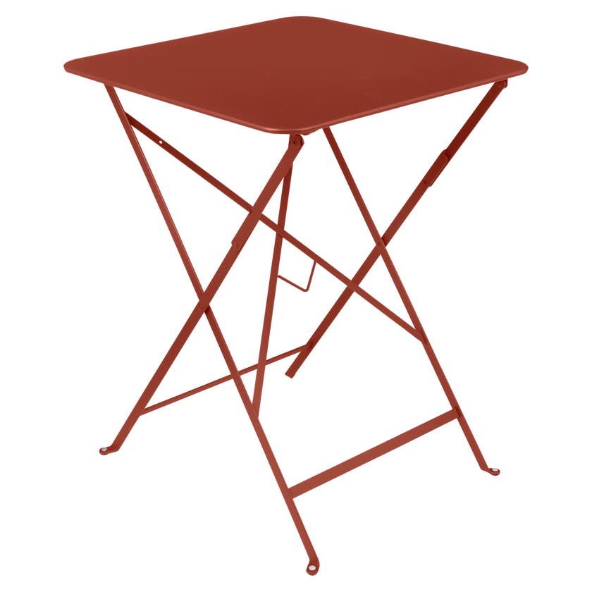 Table carrée BISTRO 57x57 ocre rouge de Fermob Table carrée BISTRO 57x57 ocre rouge de Fermob