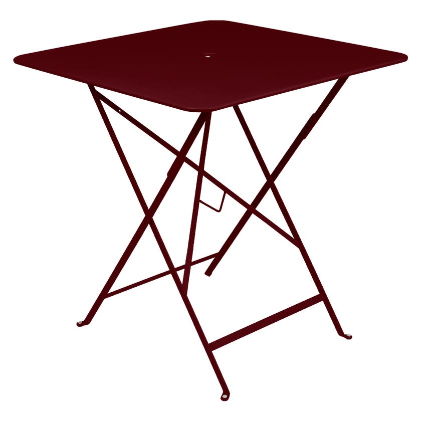 Table carrée BISTRO de Fermob, 71x71, Cerise noire Table carrée BISTRO de Fermob, 71x71, Cerise noire