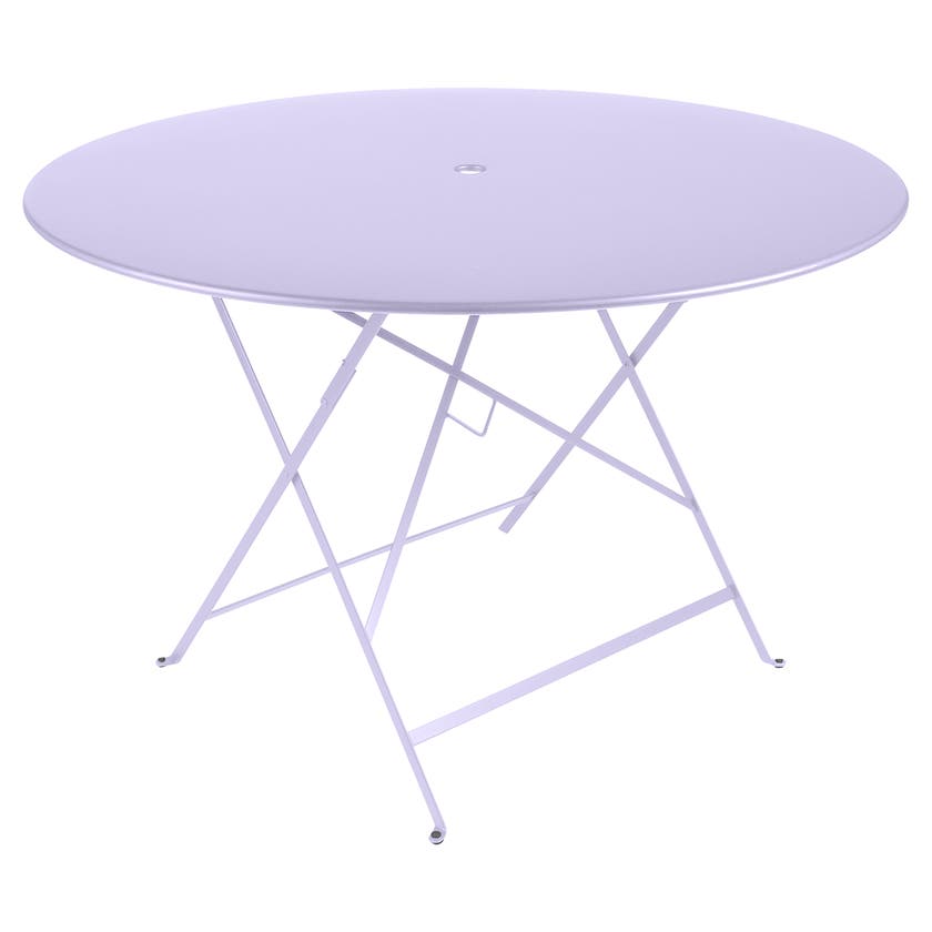 Table ronde pliante BISTRO de Fermob, D.117 x H.74 cm, Guimauve Table ronde pliante BISTRO de Fermob, D.117 x H.74 cm, Guimauve
