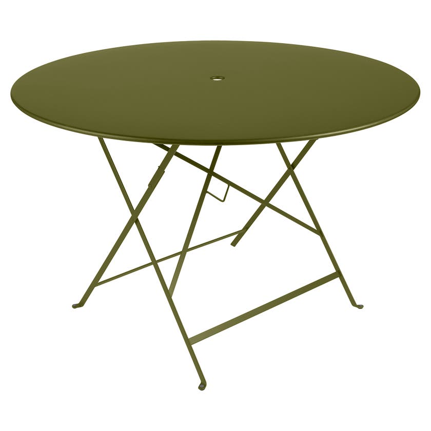Table ronde pliante BISTRO de Fermob, D.117 x H.74 cm, Pesto Table ronde pliante BISTRO de Fermob, D.117 x H.74 cm, Pesto