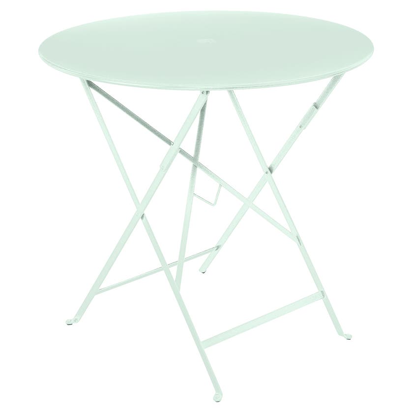 Table ronde pliante BISTRO de Fermob, D.77 x H.74 cm, Menthe glaciale Table ronde pliante BISTRO de Fermob, D.77 x H.74 cm, Menthe glaciale