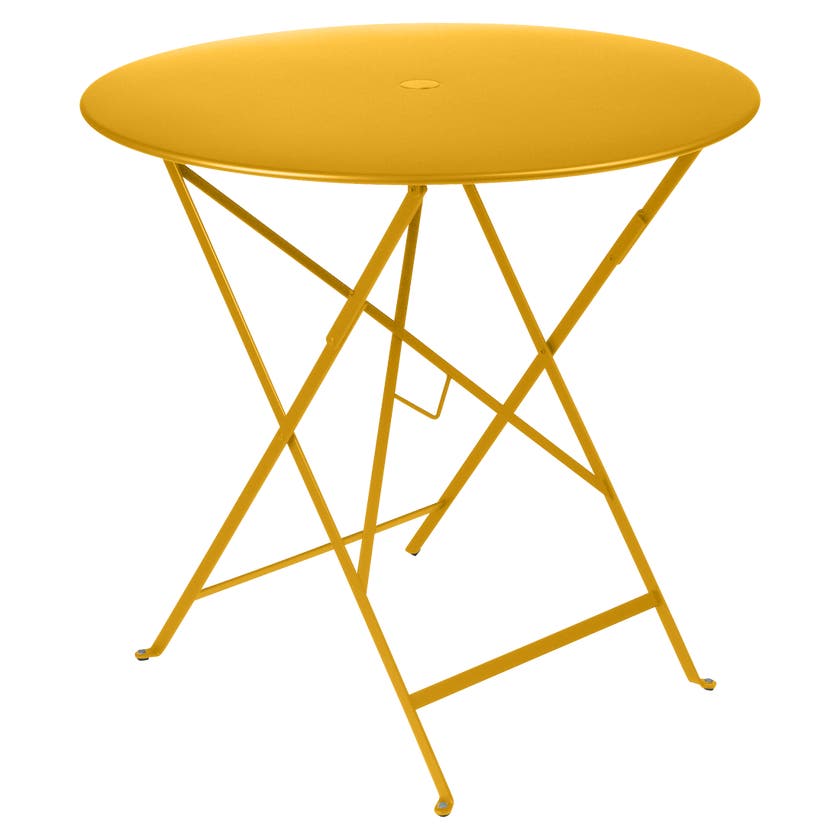 Table ronde pliante BISTRO de Fermob, D.77 x H.74 cm, Miel Table ronde pliante BISTRO de Fermob, D.77 x H.74 cm, Miel
