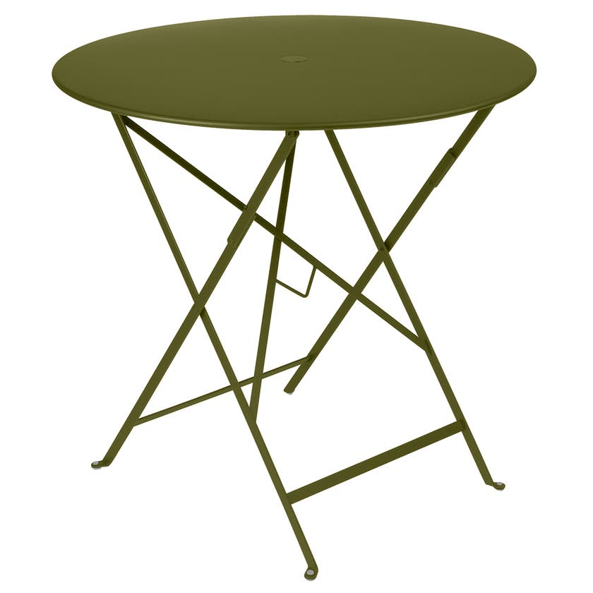 Table ronde pliante BISTRO de Fermob, D.77 x H.74 cm, Pesto Table ronde pliante BISTRO de Fermob, D.77 x H.74 cm, Pesto