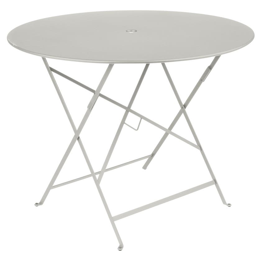 Table ronde pliante BISTRO de Fermob, D.96 x H.74 cm, Gris argile Table ronde pliante BISTRO de Fermob, D.96 x H.74 cm, Gris argile
