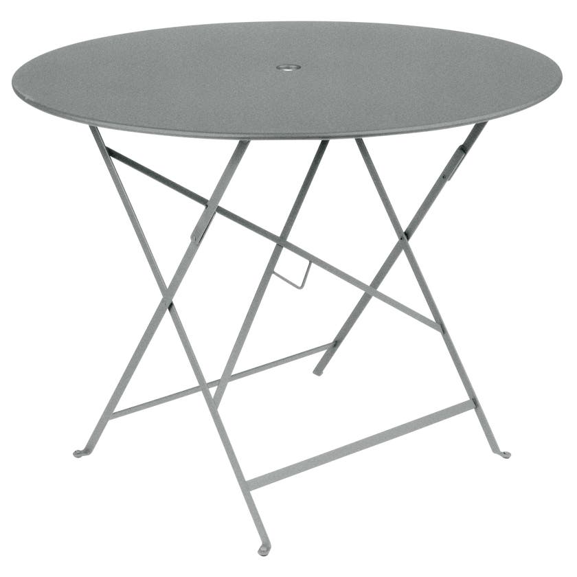 Table ronde pliante BISTRO de Fermob, D.96 x H.74 cm, Gris lapilli Table ronde pliante BISTRO de Fermob, D.96 x H.74 cm, Gris lapilli