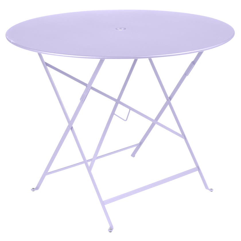 Table ronde pliante BISTRO de Fermob, D.96 x H.74 cm, Guimauve Table ronde pliante BISTRO de Fermob, D.96 x H.74 cm, Guimauve