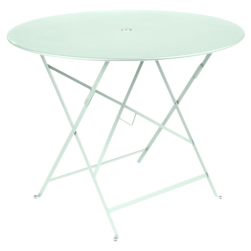 Table ronde pliante BISTRO de Fermob, D.96 x H.74 cm, Menthe glaciale Table ronde pliante BISTRO de Fermob, D.96 x H.74 cm, Menthe glaciale