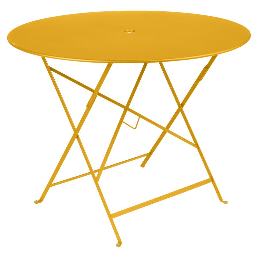 Table ronde pliante BISTRO de Fermob, D.96 x H.74 cm, Miel Table ronde pliante BISTRO de Fermob, D.96 x H.74 cm, Miel