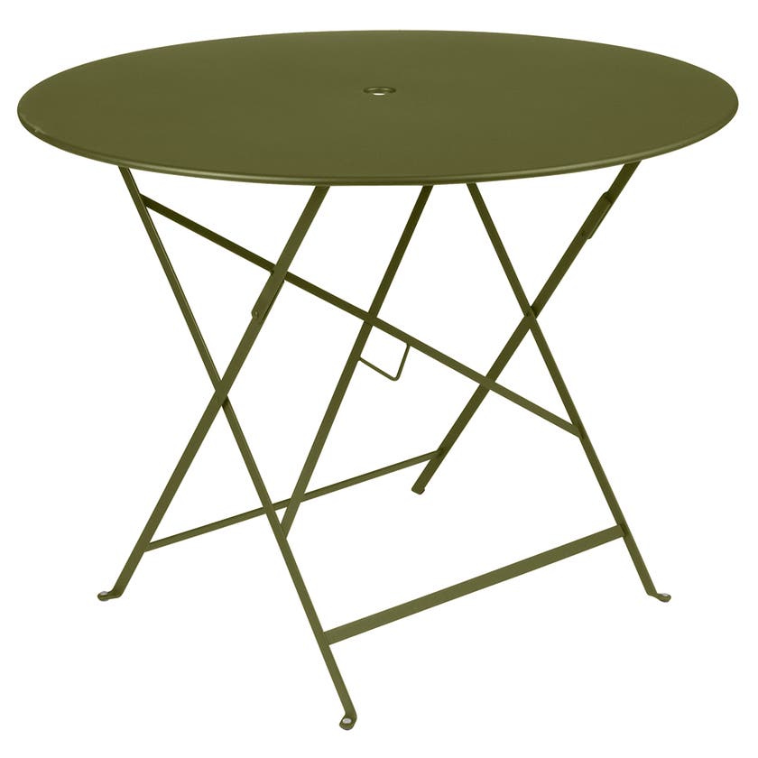 Table ronde pliante BISTRO de Fermob, D.96 x H.74 cm, Pesto Table ronde pliante BISTRO de Fermob, D.96 x H.74 cm, Pesto