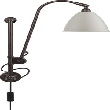 Applique murale BL5 de Gubi, Structure laiton noir, Blanc