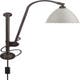 Applique murale BL5, Structure laiton noir, Blanc