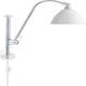 Applique murale BL5, Structure chrome, Blanc