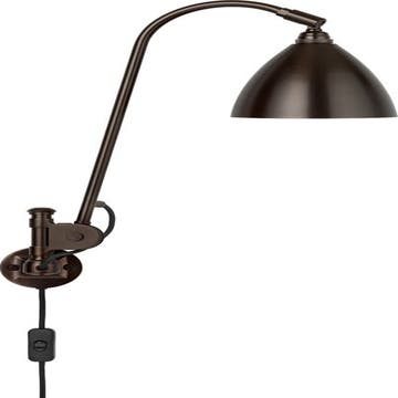 Applique murale BL6 de Gubi, Structure laiton noir, Noir
